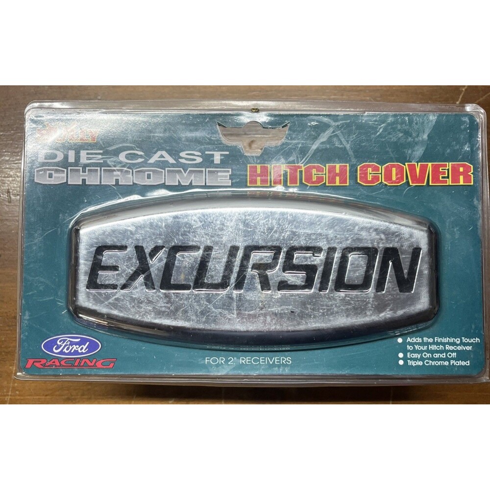 Ford Excursion Logo Die Cast Chrome Hitch Cover Ford For 2” Receivers Bully
